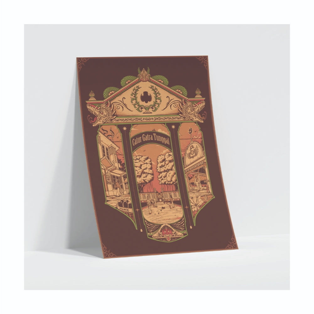 Dagadu Bundling Exclusive Catur Gatra (T-Shirt, Totebag, Blocknote, Poster)