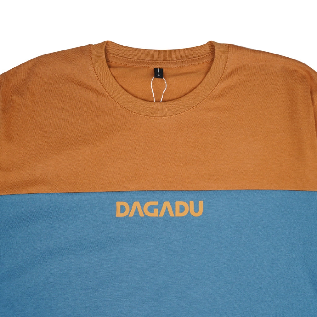 Dagadu T-Shirt Cut n Sew Almond Brown | Kaos Lengan Pendek Pria Wanita | Cotton Combed