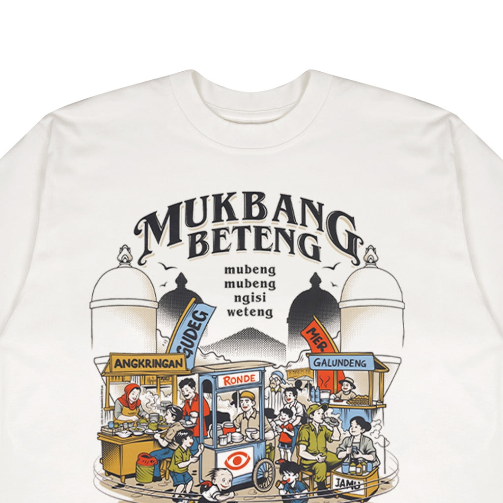 Dagadu T-shirt Long Sleeve Mukbang Beteng - Kaos Unisex