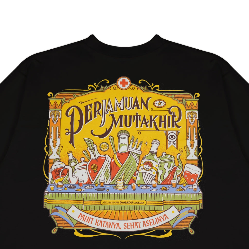 Dagadu T-shirt Long Sleeve Perjamuan Terakhir - Kaos Unisex