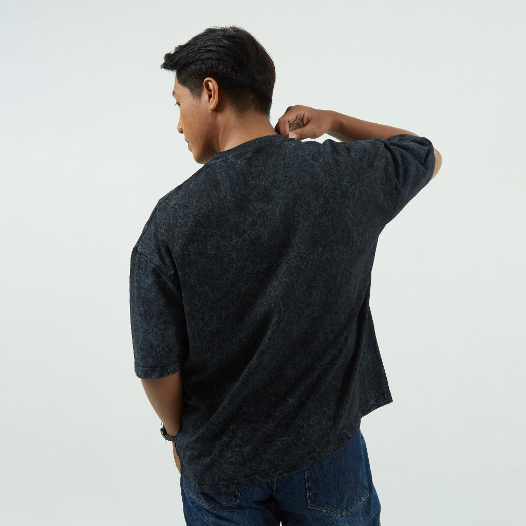 Dagadu T-Shirt Boxy Washed Oke - Black Washed