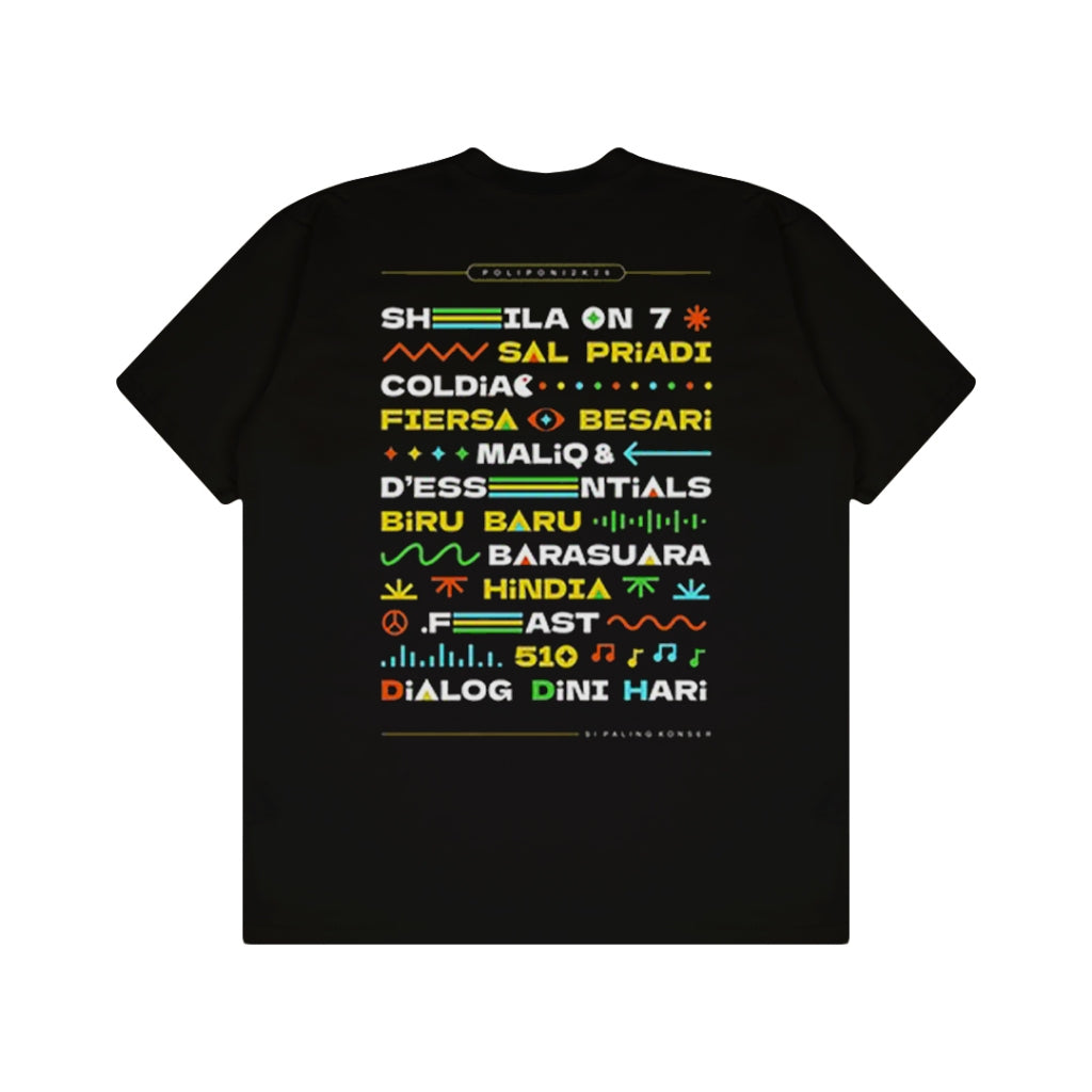 Kaos Reguler Official Merch Poliponi Poliline x Dagadu Malang