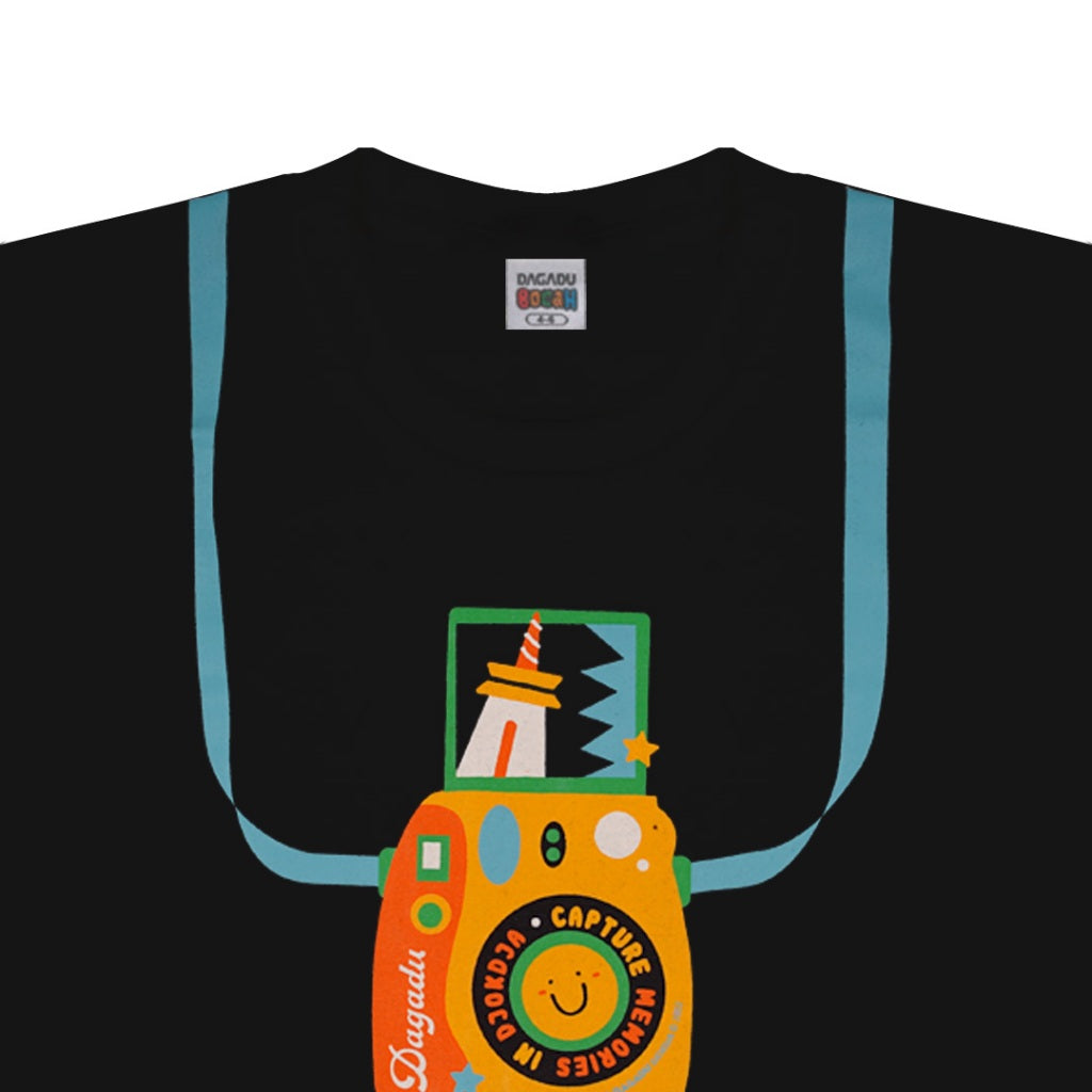 Dagadu Kids T-Shirt Capture Jogja | Kaos Anak Laki-laki Perempuan | Cotton Combed