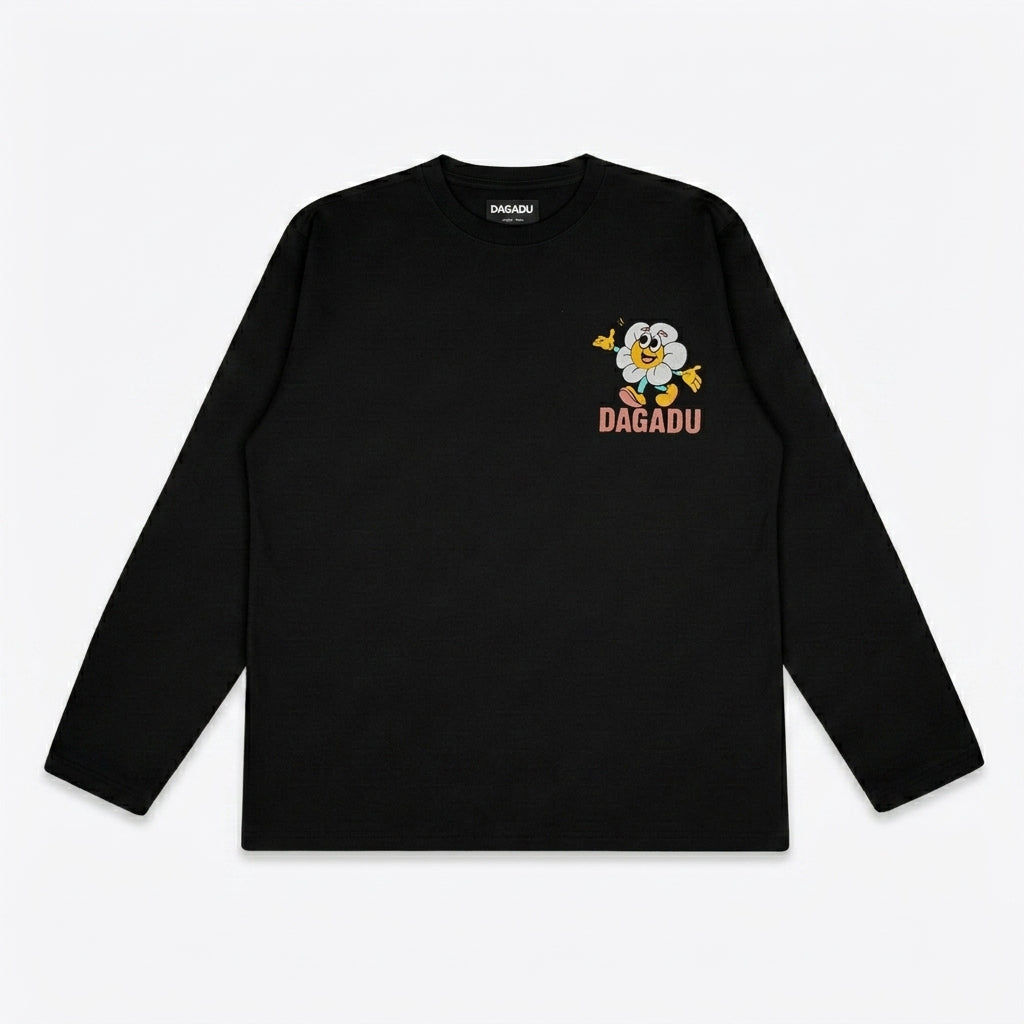 Dagadu T-Shirt Long Sleeve Djokdja Gembira | Kaos Lengan Panjang Pria Wanita | Cotton Combed