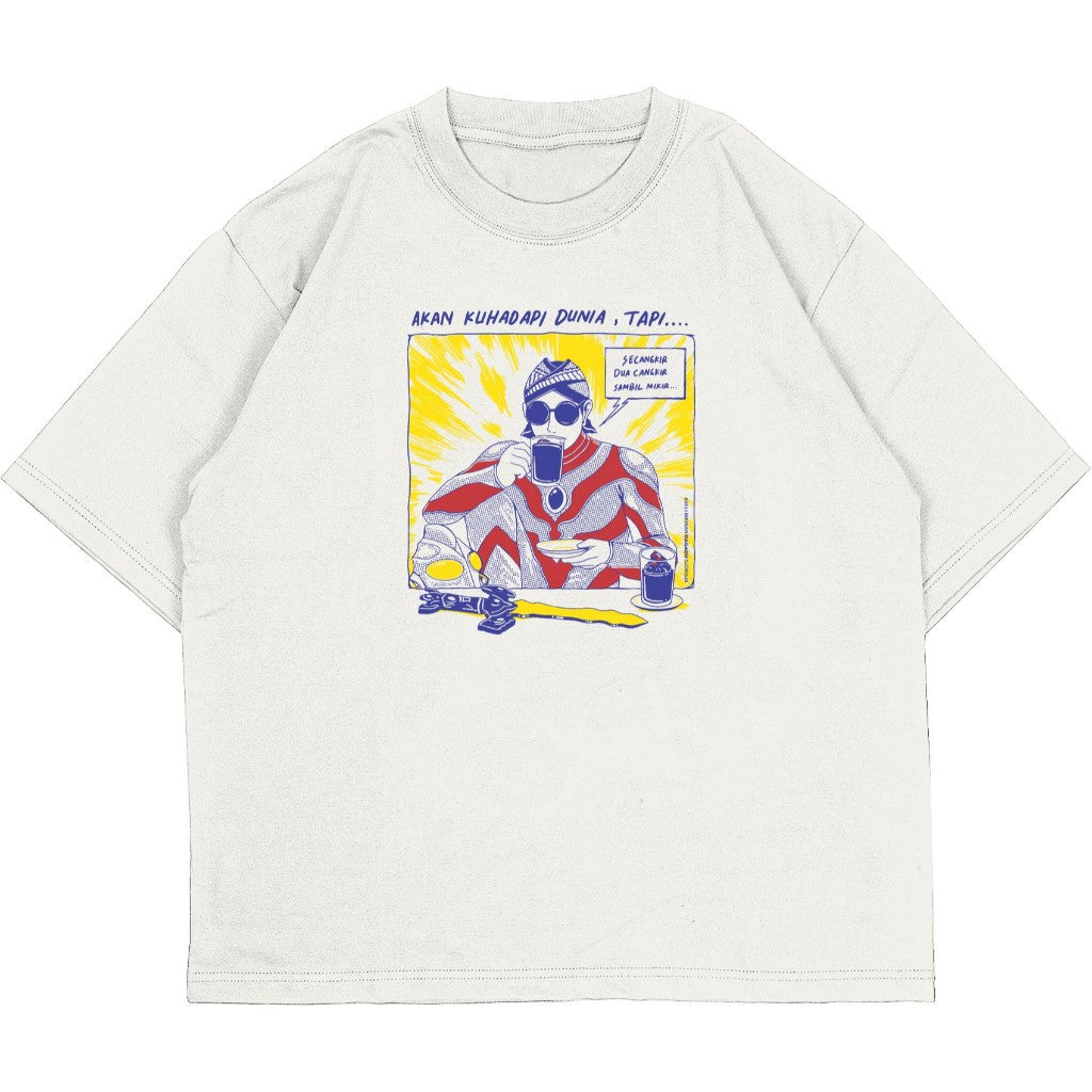 Dagadu T-Shirt Oversize Akan Ku Hadapi | Kaos Lengan Pendek Pria Wanita | Cotton Interlock