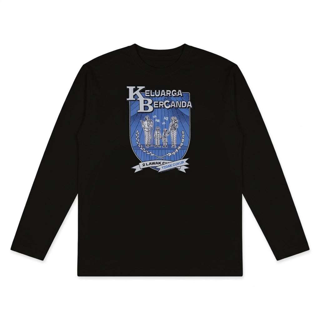 Dagadu T-shirt Long Sleeve Regular Keluarga Bercanda - Kaos Unisex
