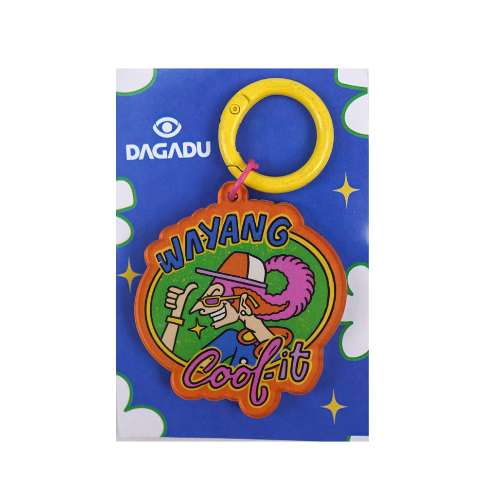 Dagadu Gantungan Kunci Akrilik Wayang