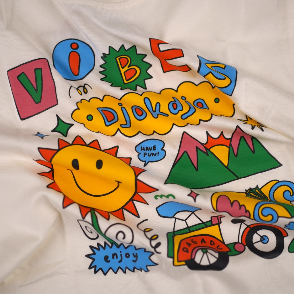 Dagadu Kids T-Shirt Vibes Jogja | Kaos Anak Laki-laki Perempuan | Cotton Combed