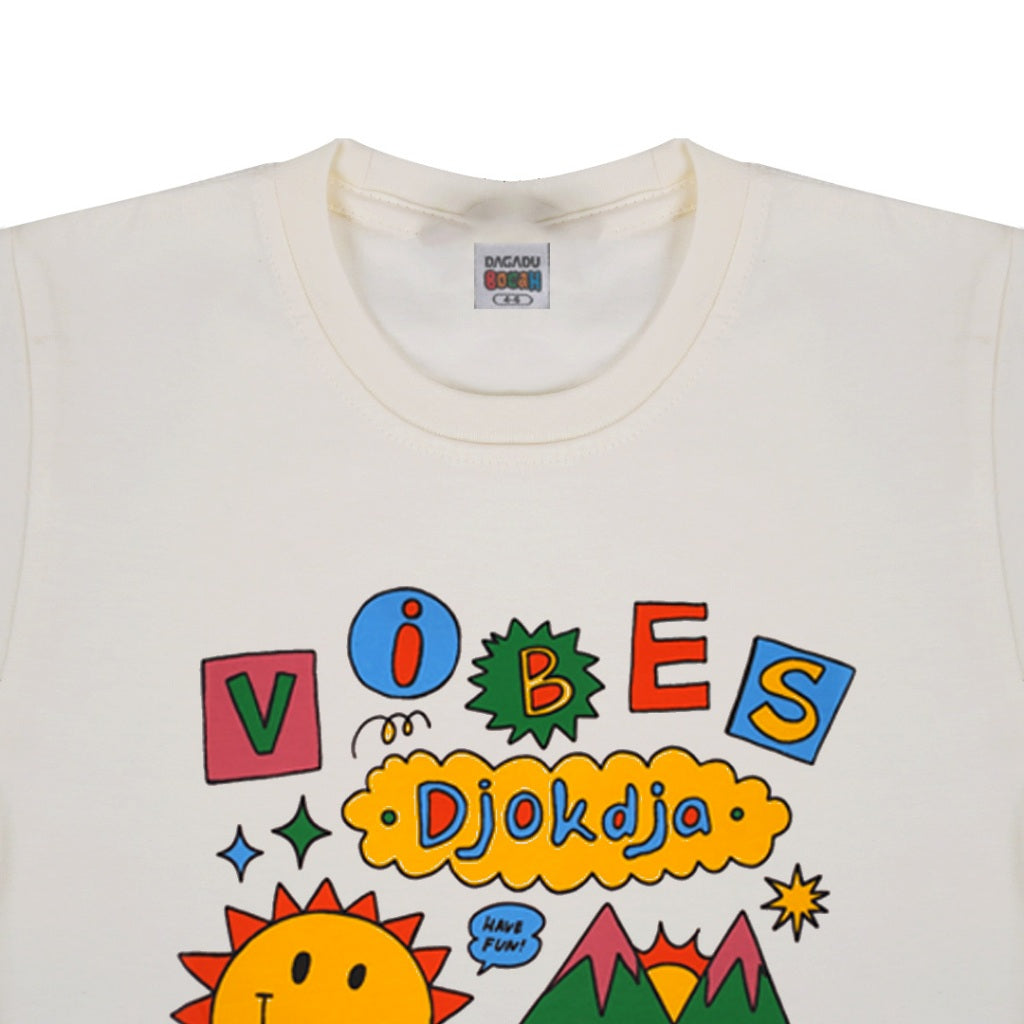 Dagadu Kids T-Shirt Vibes Jogja | Kaos Anak Laki-laki Perempuan | Cotton Combed