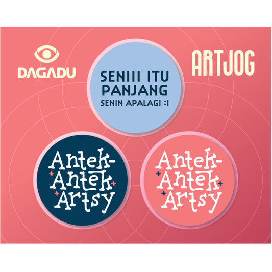 Dagadu Pin Button Set Official Merch ArtJog 2026