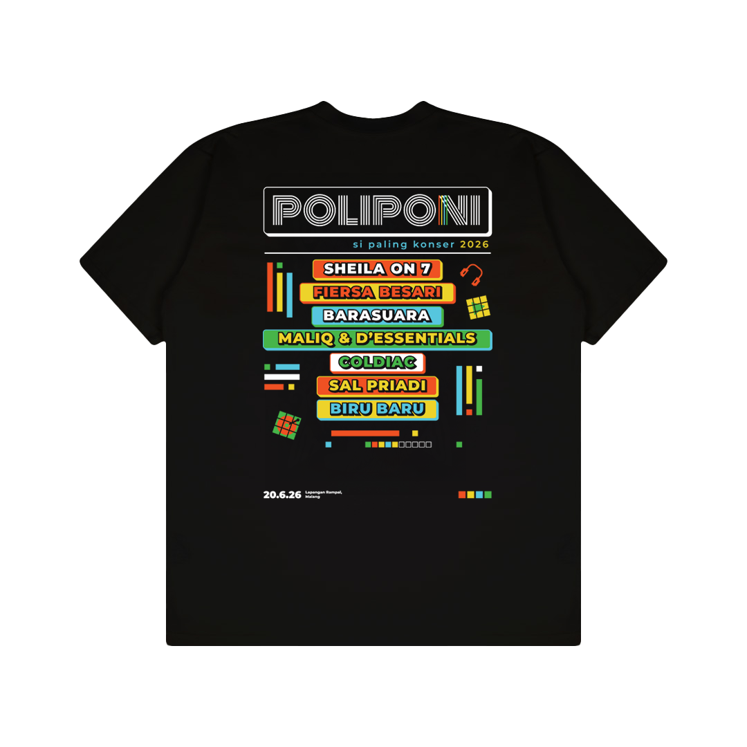 Kaos Merch Poliponi x Dagadu Malang