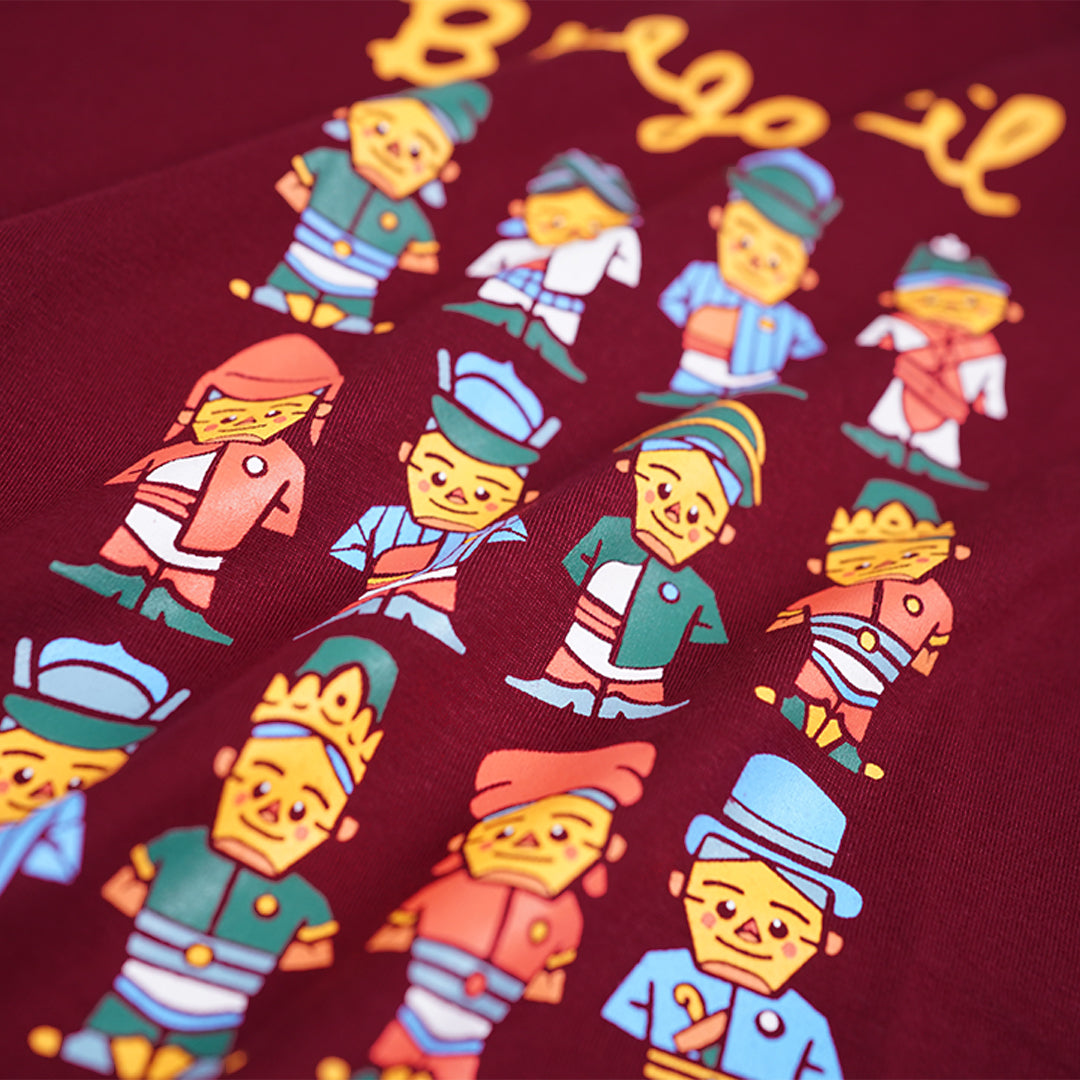 Dagadu Kaos Anak 0-7 Tahun Bregacil - Burgundy