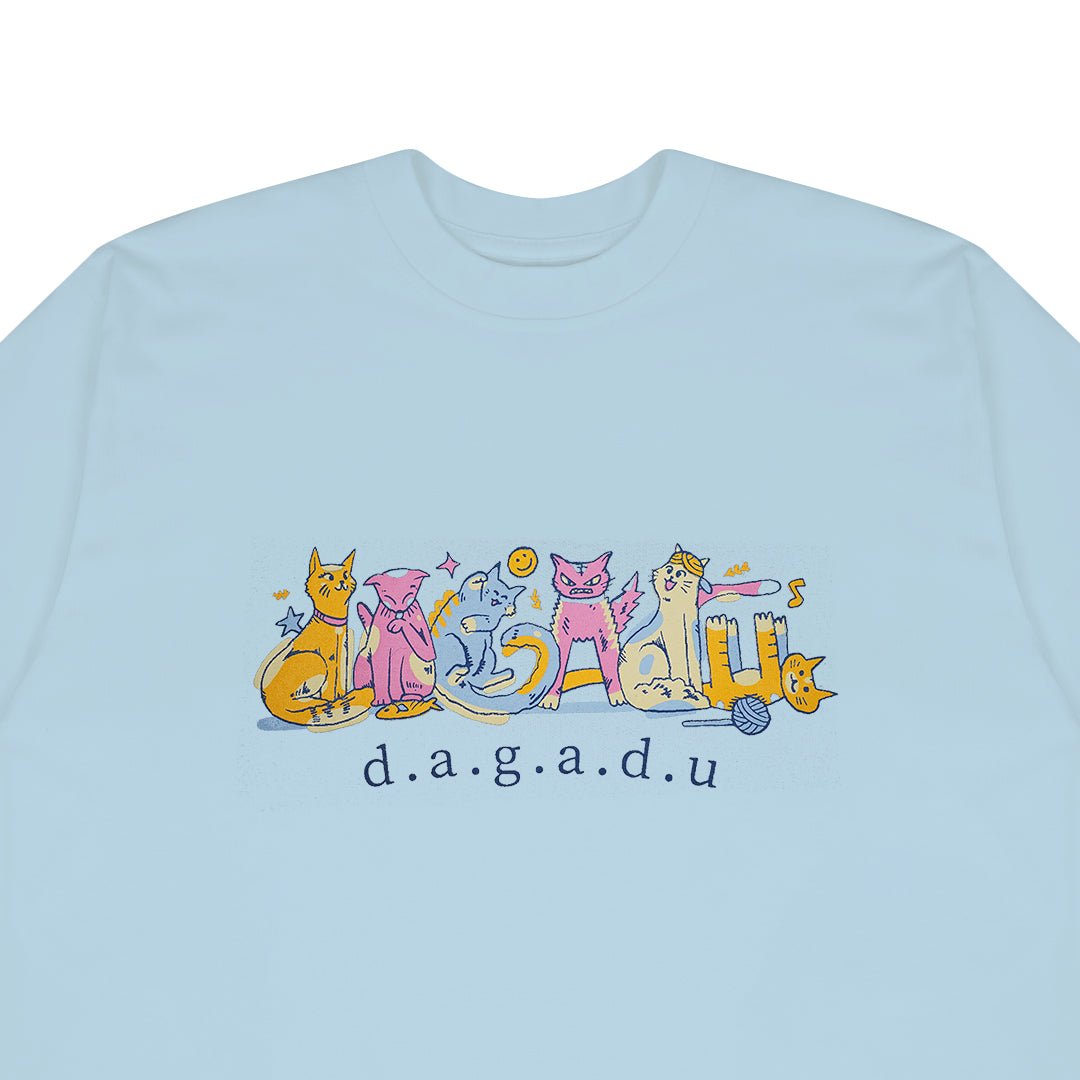 Dagadu Kaos Anak 0-7 Tahun Dakucing - Sky Blue