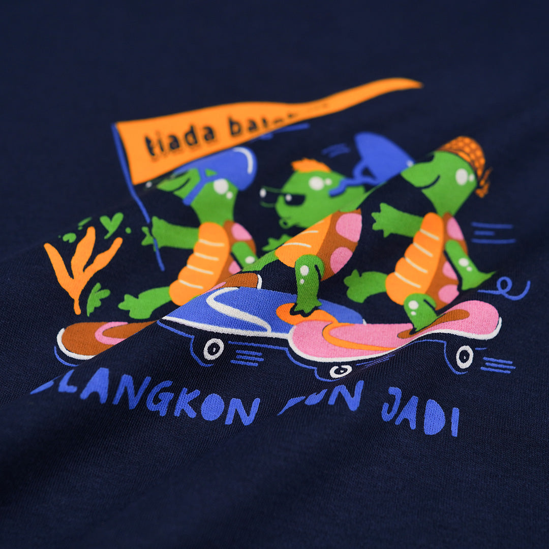 Dagadu Mata Lalu Kaos Tiada Batok - Navy