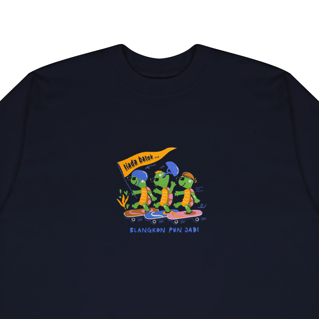 Dagadu Mata Lalu Kaos Tiada Batok - Navy