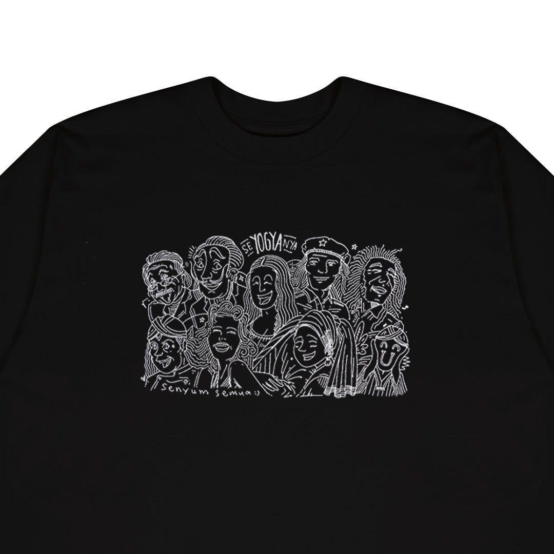 Dagadu Mata Lalu T-Shirt Big Size Seyogyanya - Black
