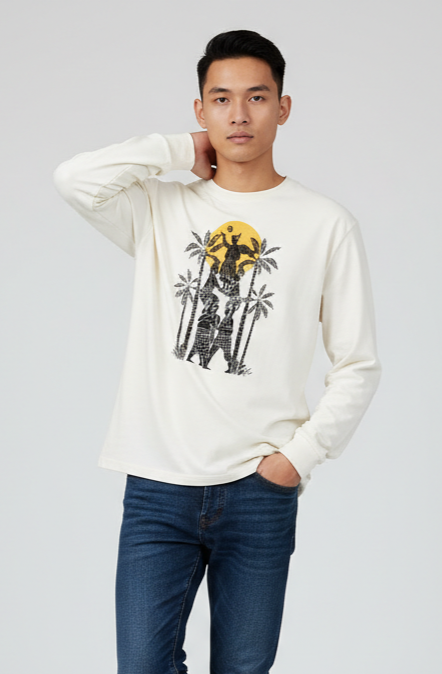 Dagadu T-shirt Long Sleeve Regular Paraga - Kaos Unisex