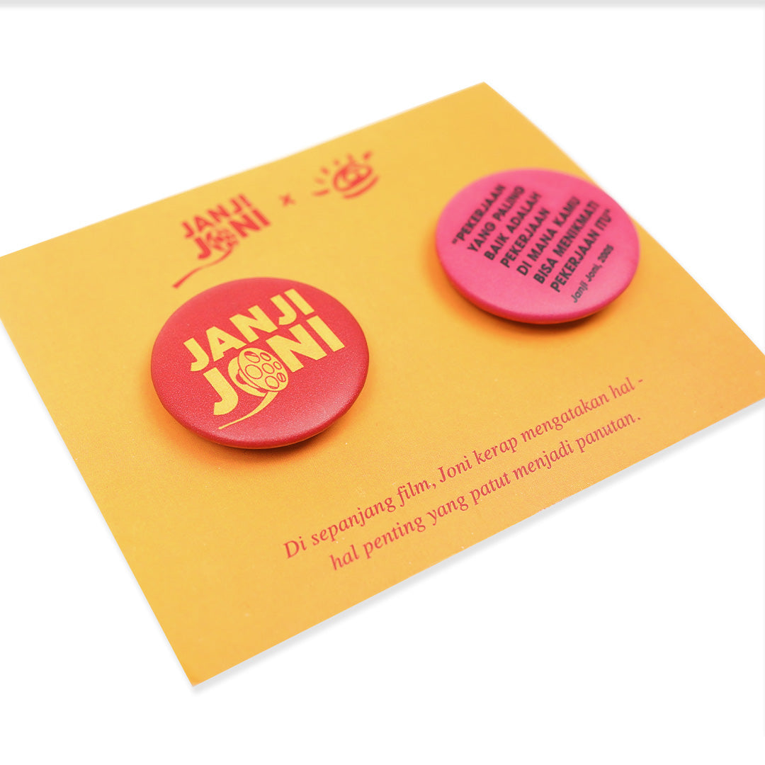 Pin Button Merch Janji Joni X Dagadu