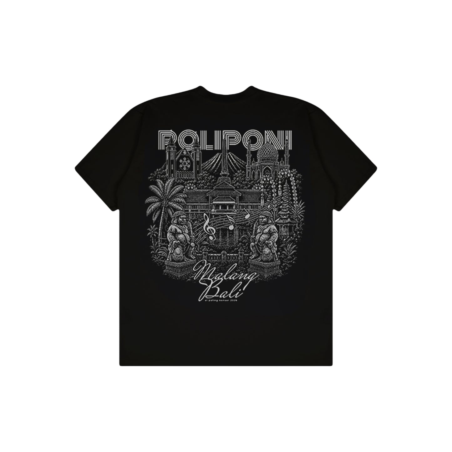 Kaos Reguler Official Merch Poliponi x Dagadu Malang Bali 2026