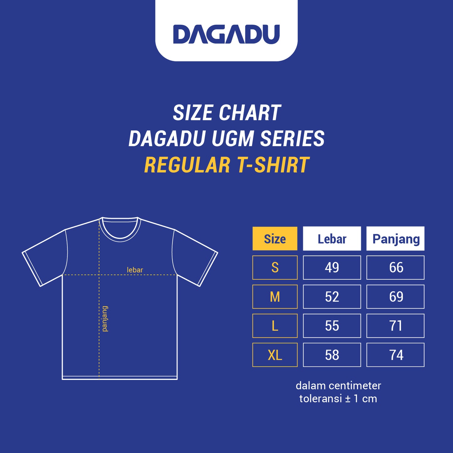 Kaos Merch UGM x Dagadu - Hitam