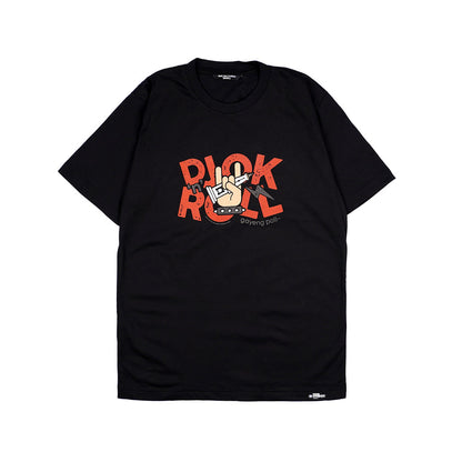 Dagadu Kaos Bigsize Dagadu Rock & Roll  - Hitam