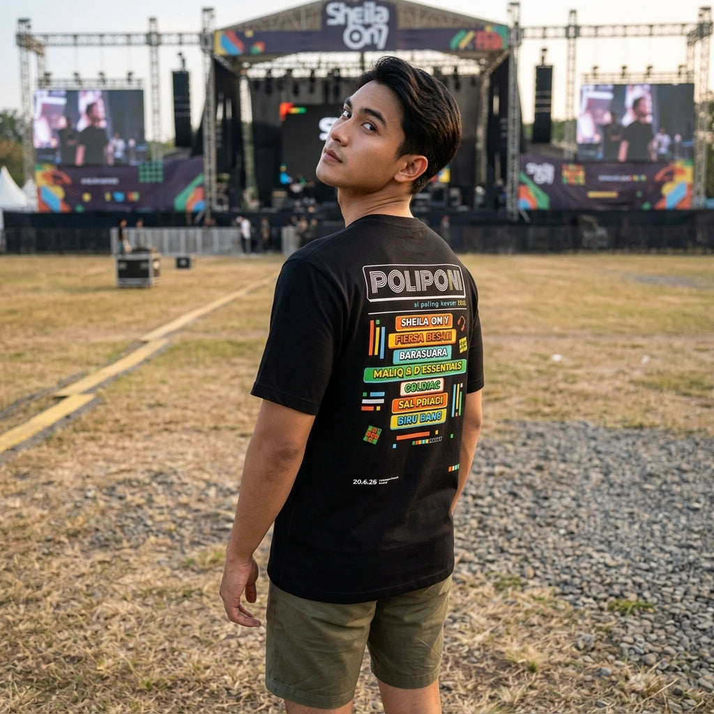 Kaos Merch Poliponi x Dagadu Malang