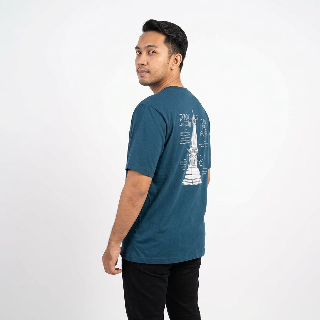 Dagadu Kaos Pria Lengan Pendek Reguler Sketsa Cotton Combed 24S