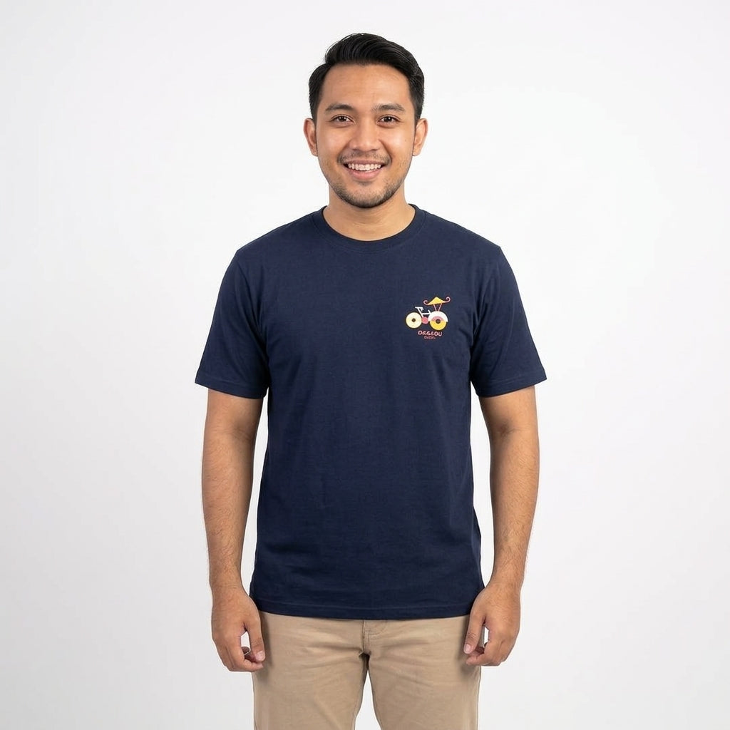 Dagadu Kaos Pria Lengan Pendek Reguler Wherever You Go Cotton Combed 24S