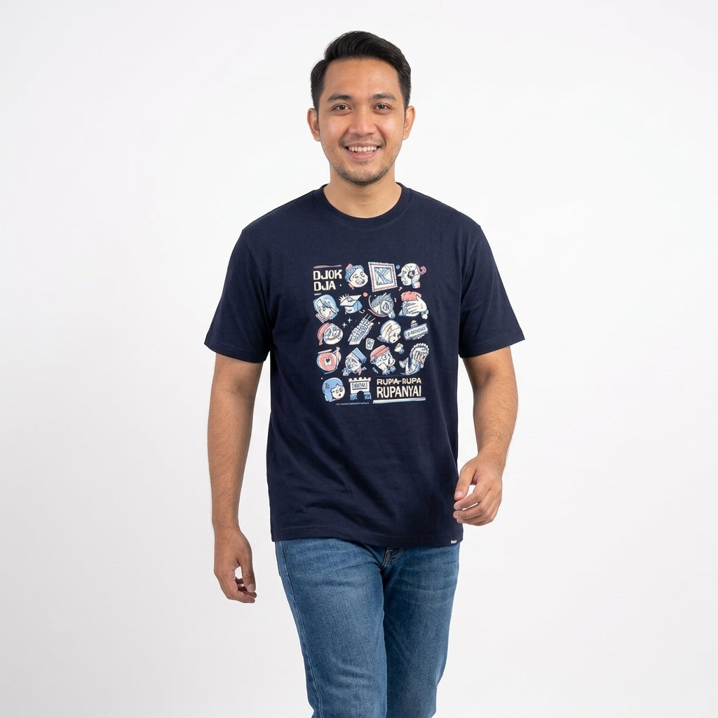 Dagadu T-Shirt Regular Rupa-Rupa | Kaos Lengan Pendek Pria Wanita | Cotton Combed