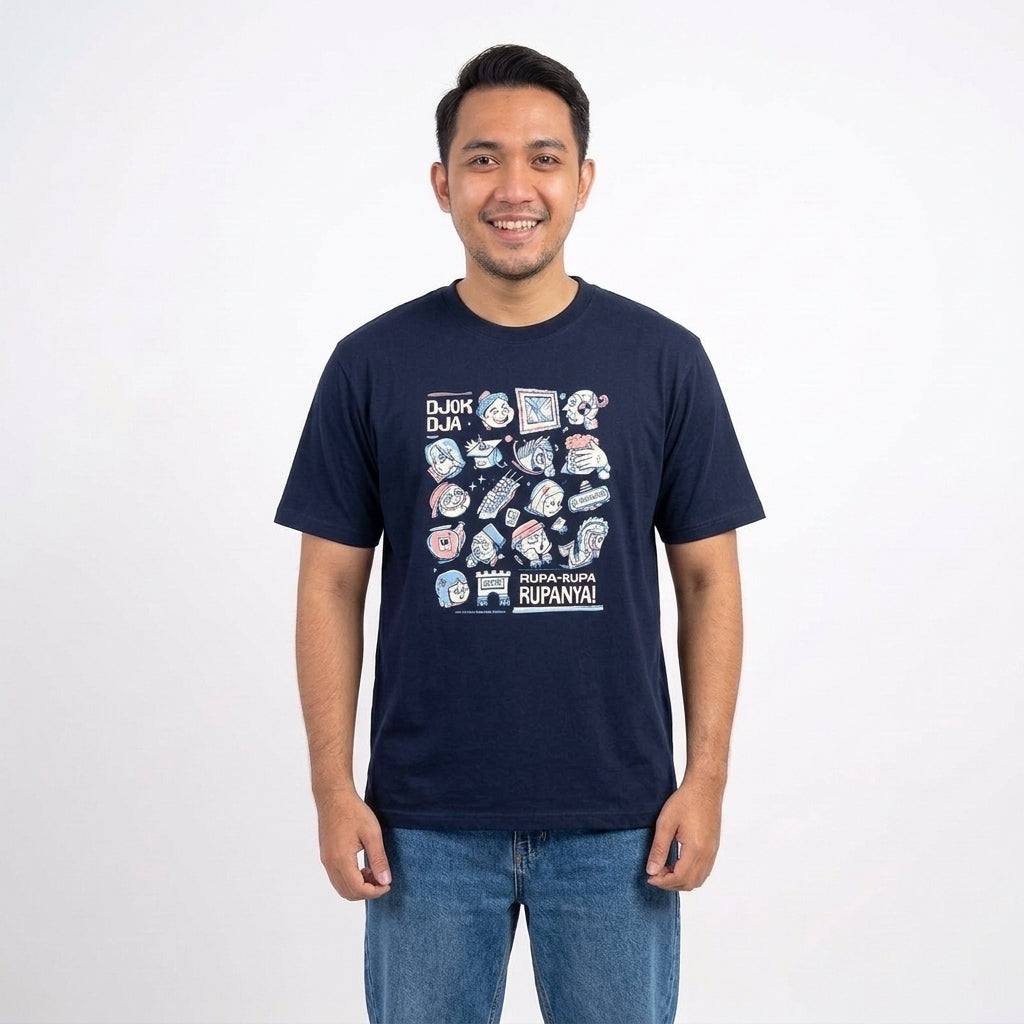 Dagadu T-Shirt Regular Rupa-Rupa | Kaos Lengan Pendek Pria Wanita | Cotton Combed
