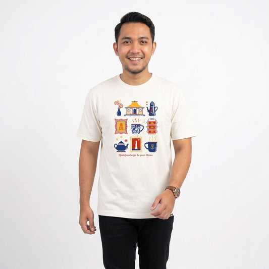 Dagadu Kaos Pria Lengan Pendek Reguler Jogja Pixel Cotton Combed 24s